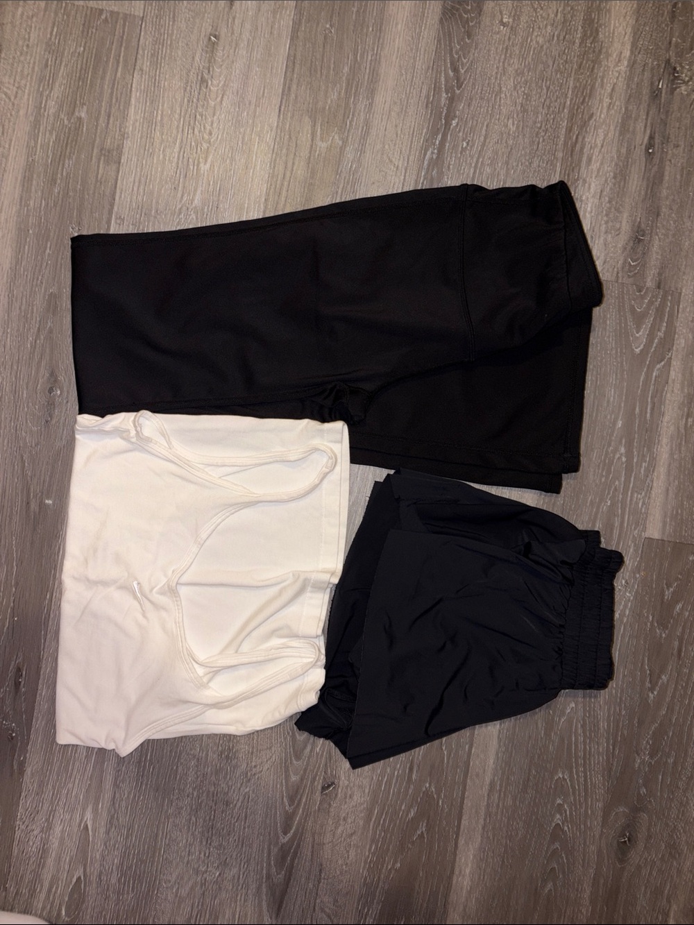 Women’s Black and White Performance Leggings Set
